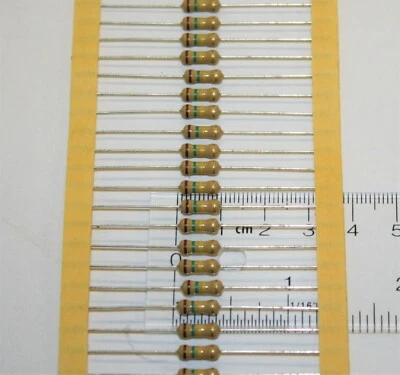 Resistencias de película de carbono Philips 150k ohm 1/2w 150 k ohm 1/2 vatio 50 piezas Foto 1 de 3