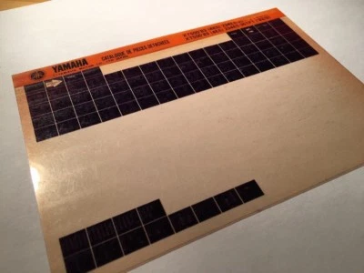 Yamaha XT500 1983 4E5 XT 500 500XT Micro Enchufe Piezas List Catálogo Microficha - Imagen 1 de 2