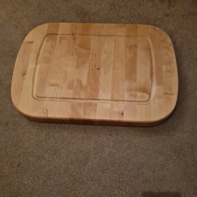 Solid Beech Hardwood Chopping Board, Better Than Plastic And Cheaper Than Oak! - Image 1 of 4