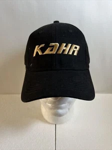NUEVO CON ETIQUETAS KAHR Bordado Logo Dorado Gorra Ajustable Sombrero - Negro O/S - Imagen 1 de 5