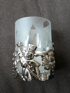 🌟 Gorham Paul Revere Silverplated Christmas Votive candle holder 3.75" (A1 - Bild 1 von 12
