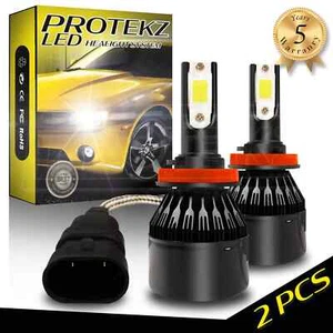 6x Protekz H11 9005 LED Headlight Conversion Kit High Low Bulb Fog Light 6000K - Picture 1 of 11
