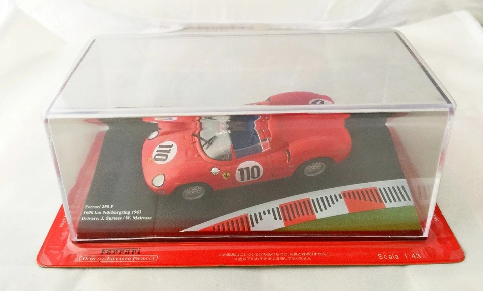 FERRARI 250 P NURBURGRING 1963 RACING - NEW SEALED 1/43 no/ BBR BANG - Immagine 1 di 1