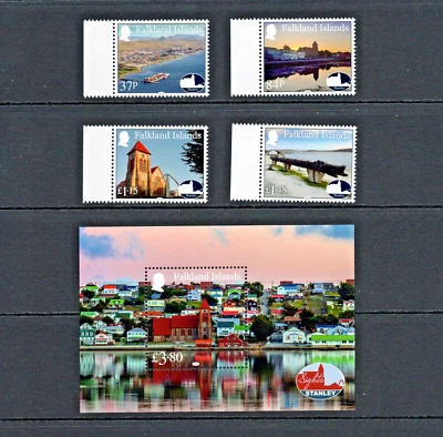FALKLAND ISLANDS   2024, SIGHTS, PT. 1, STANLEY, 4v. & MINISHEET, MNH. - Image 1 of 3