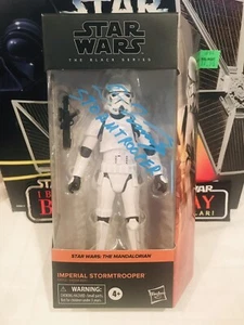 Star Wars The Black Series Imperial Stormtrooper Autographed - Picture 1 of 3