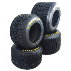 Go Kart Dunlop Open 6" KT14 Wet Tyre Set Karting - Picture 1 of 3