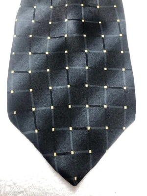 NICOLE MILLER CORBATA HOMBRE NEGRO Y GRIS CON AMARILLO 4 X 61 Foto 1 de 4