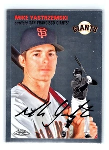 2023 Topps Chrome Platinum Anniversary #316 Mike Yastrzemski Giants - Picture 1 of 2
