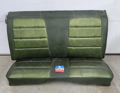 Dodge Charger Plymouth Road Runner 1971 1972 1973 asiento trasero satélite verde tarde Foto 1 de 4