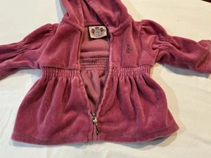 Y2K Juicy Couture Velour Trainingsjacke Kleinkind 3 Monate Größe - Bild 1 von 5