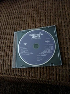 Encyclopedia Britannica 2003 CD-ROM Win 2000/XP - Vintage With Serial No - Picture 1 of 2