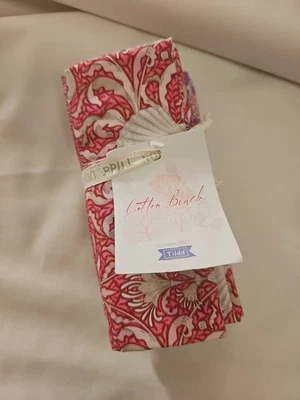 Хлопковые пляжные кораллы Tilda 5 шт. комплект из толстой четверти хлопковые принты - Изображение 1 из 2