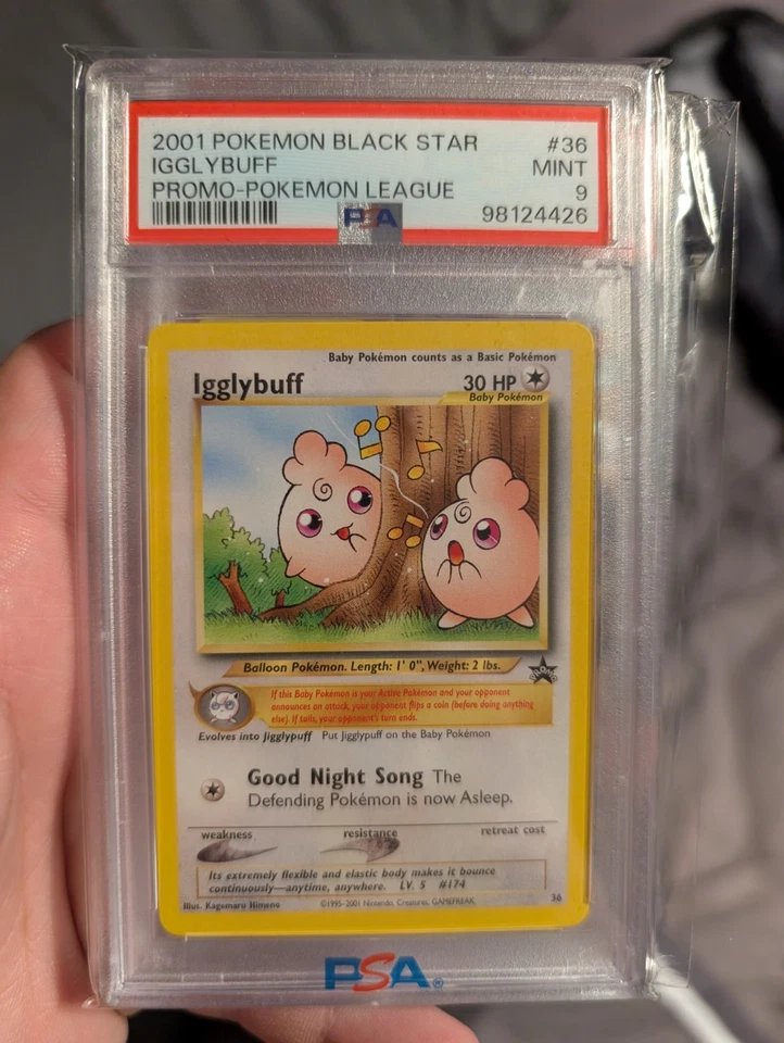 PSA 9 Igglybuff #36 Promo Black Star 2001 Pokemon Card - Image 1 of 1