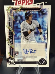 2025 Topps Holiday Mega Ben Rice Autogramm (RC) #117/200 Karte Nr. PA-BR - Bild 1 von 2