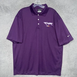 Nike Golf x FedEx Shirt Herren Gr. L Lila Polo Dri-Fit Safest Place on Earth - Bild 1 von 11