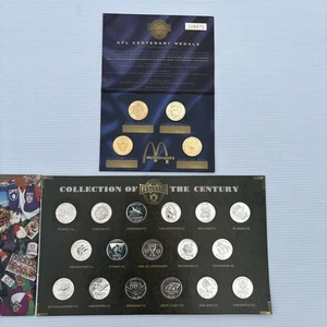 CONJUNTOS COMPLETOS MEDALLAS MONEDAS CENTENARIAS OFICIALES AFL 1996 HERALD SUN & MCDONALDS - Imagen 1 de 5