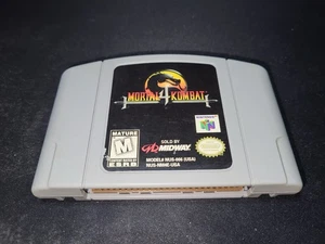 Mortal Kombat 4 Midway Nintendo 64 N64 Authentic EXMT condition game cartridge - Picture 1 of 2