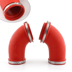 Rot L&R-Luftansaugkrümmer-Anschlussstutzen für BMW R1200 R RT ST 13717677662 - Picture 1 of 11