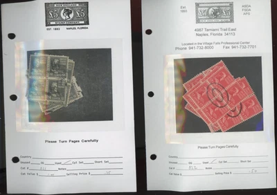 US stamps 821 to 833  72  blocks of 4 dealer lot see description  used  (mb33 - Image 1 of 4