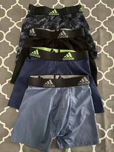 New Adidas Performance Boxer Briefs Underwear Boys Size Small Lot Of 4 - Picture 1 of 1