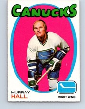 VINTAGE HOCKEY CARD OPC 1971-72 VANCOUVER CANUCKS  MURRAY HALL NO49