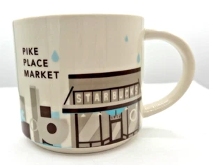 Starbucks 2015 You Are Here Pike Place Market Souvenir Coffee Cup Mug 14 oz EUC - Picture 1 of 15