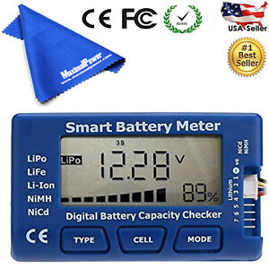 MaximalPower 5-in-1 Battery Meter Cell Pocket Meter Digital Battery Checker