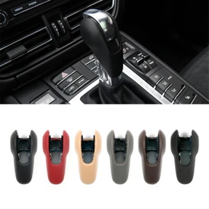 Leather Gear Shift Knob Cover Replacement For Porsche Macan 718 2016-2020 - Picture 1 of 20