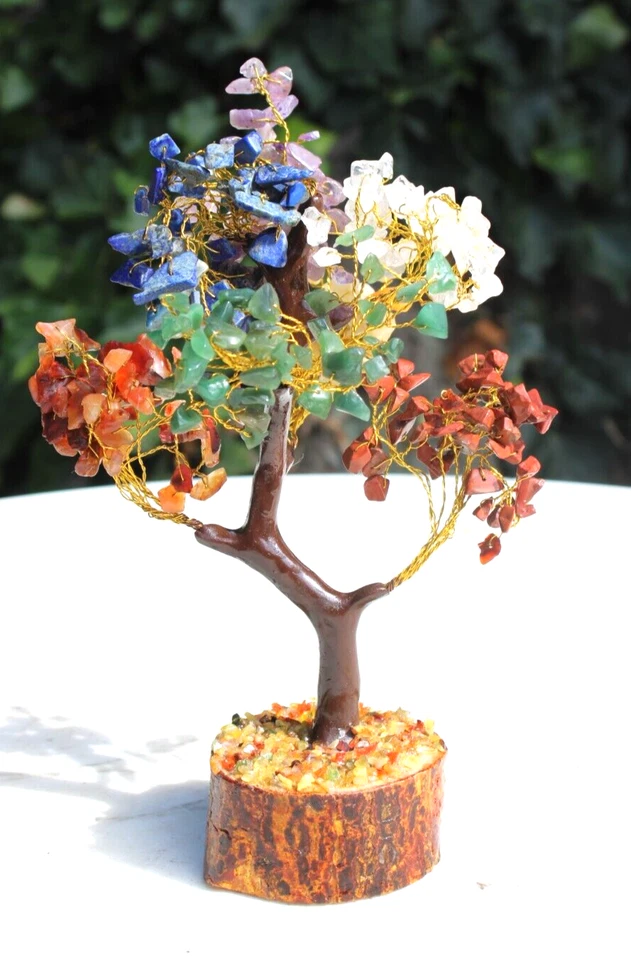 Natural Crystal Stone Seven Chakra Tree Reiki Healing - Image 1 of 4