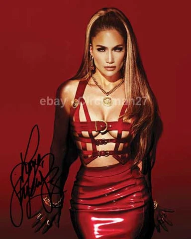 Jennifer Lopez Sexy Singer / Actress Signed Autographed 8x10" Photo Cover