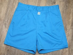 Pantalones Cortos Givenchy Paris Active Para Hombre 34 Vintage Plisados Frontales Colorido Azul Años 90  - Imagen 1 de 13