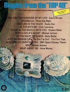 BIGGIES FROM THE TOP 40 1973 Songbook PHOTOS Piano Vocal Guitar Sheet Music - Picture 1 of 4