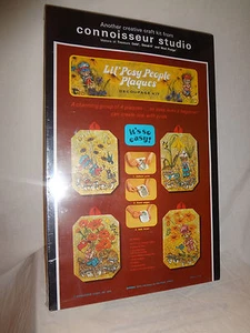 MIB VTG 1974 Lil Posy People Plaques Decoupage kit Connoisseur Studio SEALED  - Picture 1 of 3