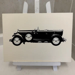 1929 Hispano Suiza Torpedo Automobile Illustration Art Drawing Hand Drawn - Picture 1 of 9