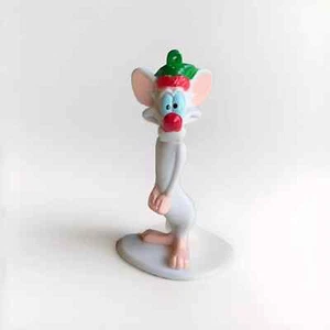VINTAGE 1997 ELMERS WB ANIMANIACS PINKY & BRAIN CHRISTMAS ELF 3" FIGURE - Picture 1 of 3