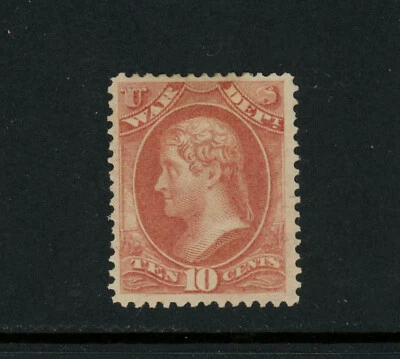 USA Scott # O88 F-VF OG Hinged Official War Dept BOB US Stamp Cat $140 - Image 1 of 2