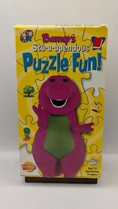 Barney's Stu-u-upendous Puzzle Fun! VHS White Tape Edition 1997 - Picture 1 of 7