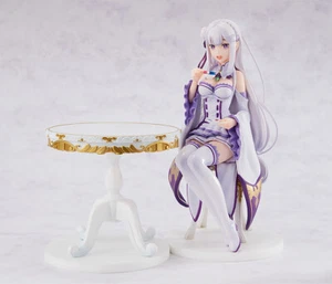 Re Zero Starting Life in Another World Emilia 7.9" 1/7 Figure Tea Party Ver. - Picture 1 of 8
