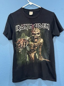 2016 Iron Maiden North America Tour Graphic Shirt THRASHED Size small - Picture 1 of 21