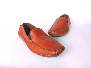 Saks Five Avenue hellbraun Leder Driving Loafer Schuh Gr. 9,5 M guter Halt bequem - Bild 1 von 12
