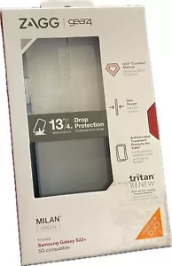 NIB Zagg Case Milan Green For Samsung Galaxy S22+ - Picture 1 of 2