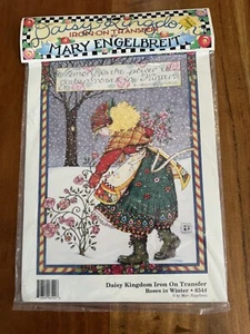 Maria Engelbreit Bügeltransfer Gänseblümchen Königreich Rosen im Winter Neu Vintage - Bild 1 von 2