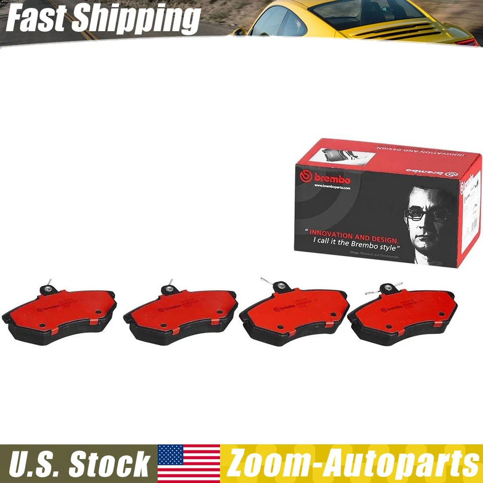 Juego de pastillas de freno delanteras NAO cerámica para Audi 80 90 Quattro VW Corrado Passat Brembo Foto 1 de 4