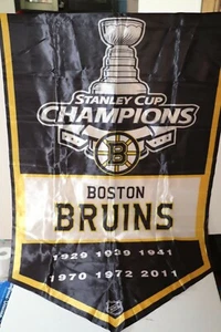 Boston Bruins Stanley Cup Champions Banner 3 x 5 Feet New - Picture 1 of 4