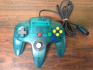 Nintendo 64 Controller Bros Clear Blue NUS-005 Control Pad Tested Japan G229MI - Picture 1 of 2