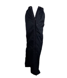 Mens Full Side Zip Windbreaker Pants Blue Nylon PU Coating Lined Small-XL NOS - Picture 1 of 10