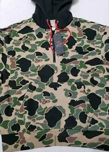 Nuevo con etiquetas suéter con capucha Levi's X Justin Timberlake para hombre camuflaje 1/4 con cremallera - Imagen 1 de 12