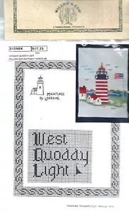 West Quoddy Lighthouse - Counted Cross Stitch Kit ~ Willow's End #16 - Picture 1 of 3