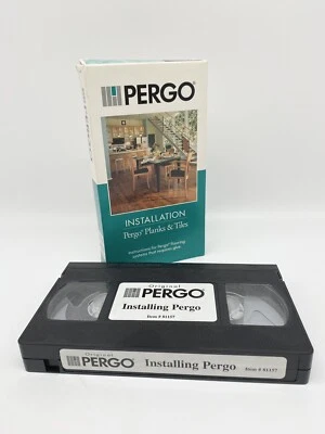 Pergo Floor Installation Planks & Tiles Instructional VHS Video #81157 Tested - Image 1 of 3