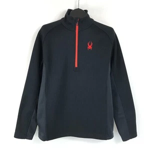 Sudadera Spyder Outbound Media Cremallera Para Hombre Grande Negra Pullover Exterior Invierno - Imagen 1 de 14